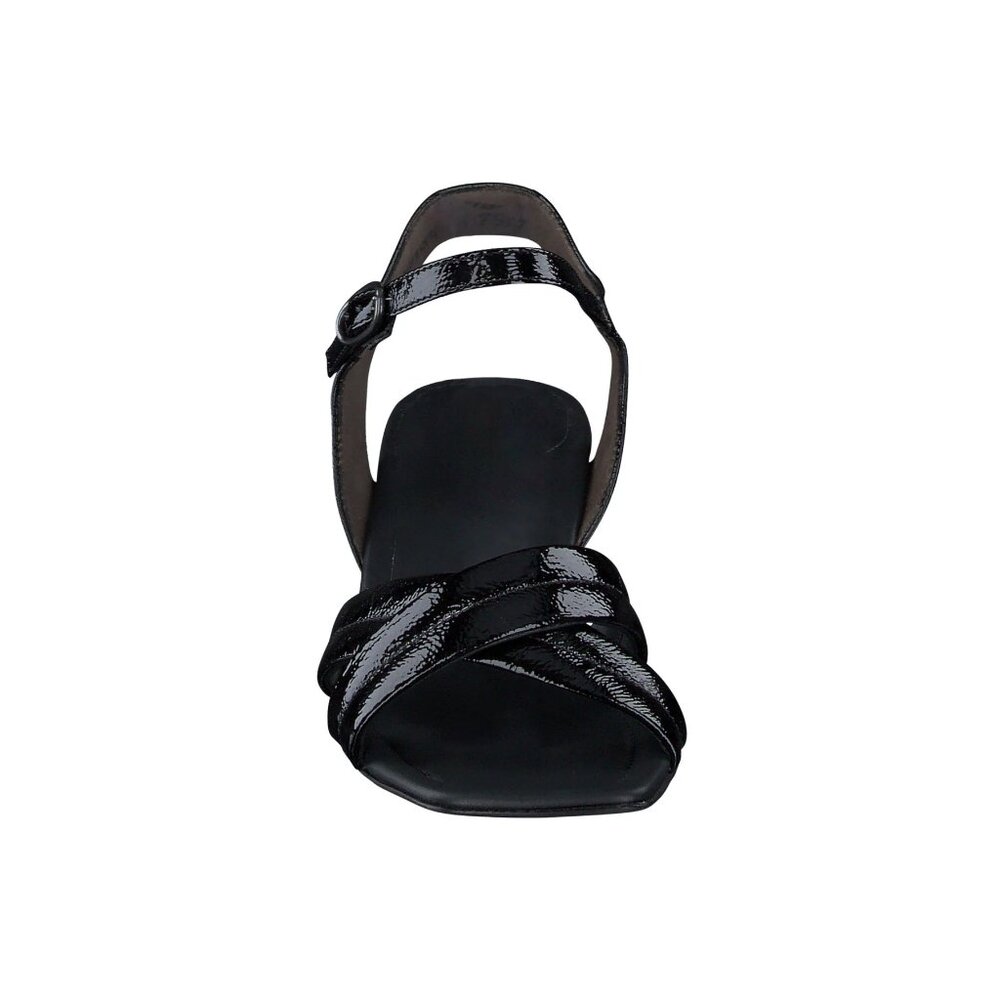 ๐ PAUL GREEN Lexi Block Heel Ankle Strap Sandals Pumps Shoes 10.5 Black - Picture 4 of 13